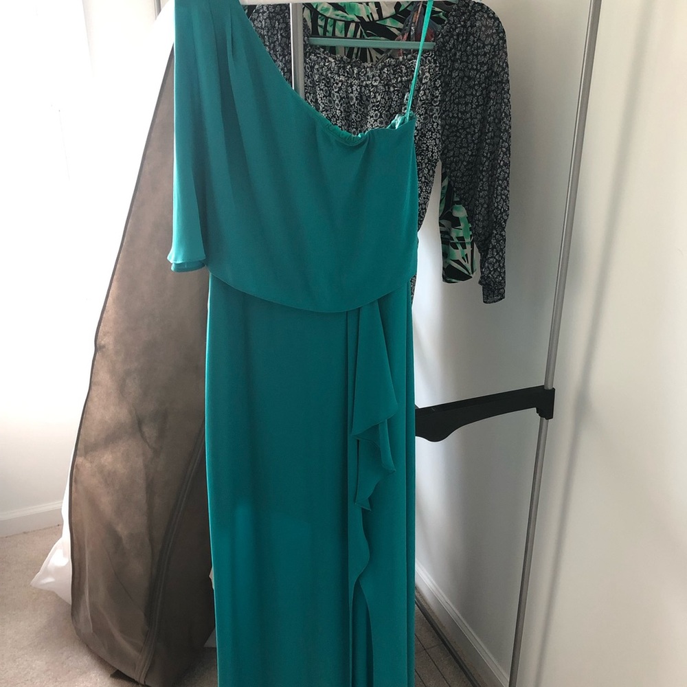 BCBG One Shoulder Gown